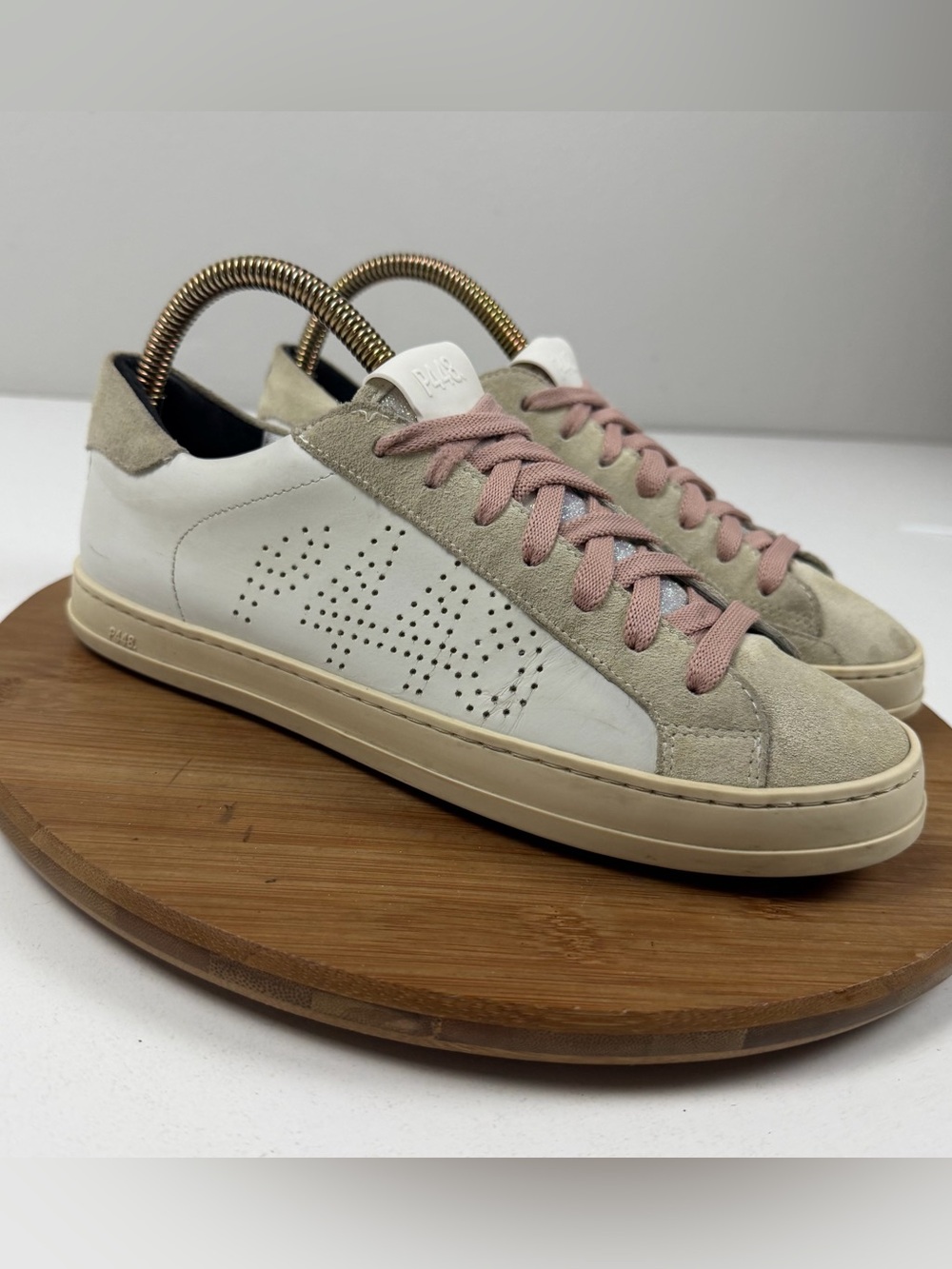 P448 John Mixed Leather Low-top Sneakers
